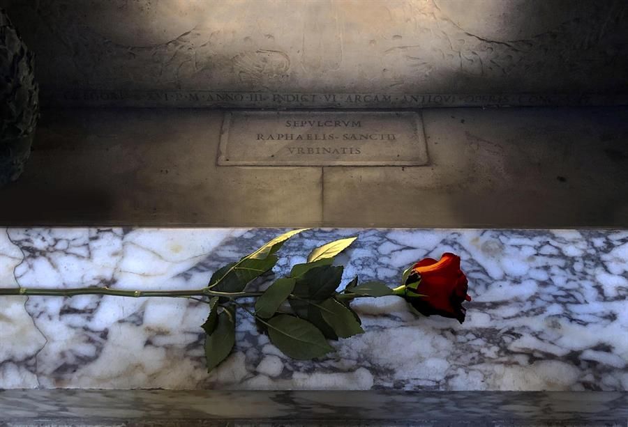 Una Rosa Sobre La Tumba De Rafael Sanzio En Roma Recordará Los 500 Años ...