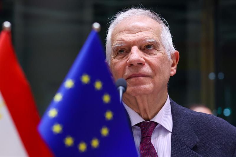 El alto representante de la Unión Europea para Asuntos Exteriores, Josep Borrell, asiste a una reunión del Consejo de Asociación UE-Egipto, en Bruselas (Bélgica), este 23 de enero de 2024. EFE/EPA/Olivier Hoslet 01 240124