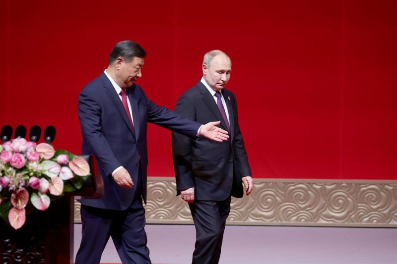 Foto de archivo de un encuentro entre los presidentes de China, Xi Jinping, y de Rusia, Vladímir Putin. EFE/EPA/ALEXANDER RYUMIN / SPUTNIK / KREMLIN POOL 01 020724