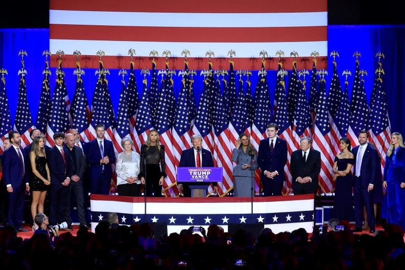 Trump: "Es una victoria política que no se había visto antes. Voy a ser el 47º presidente" 01061124