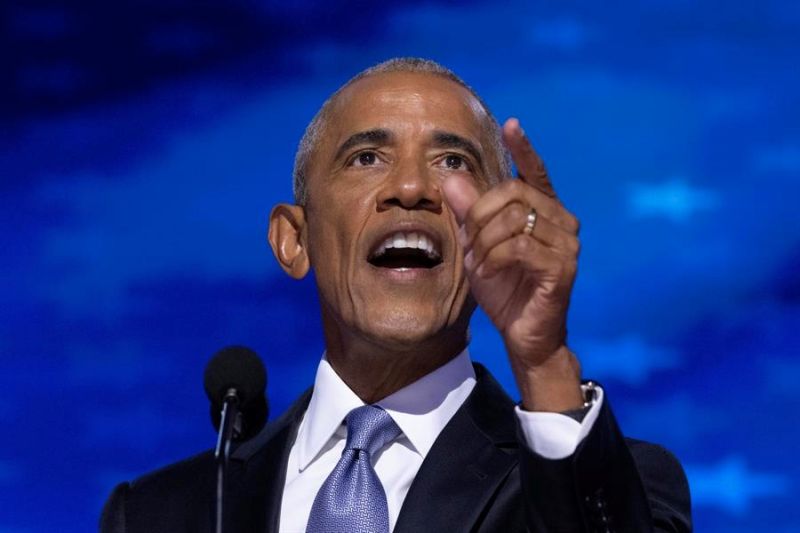 El expresidente de EE.UU. Barack Obama durante la Convención Nacional Demócrata en Chicago, celebrada en agosto. EFE/EPA/MICHAEL REYNOLDS 01 100924