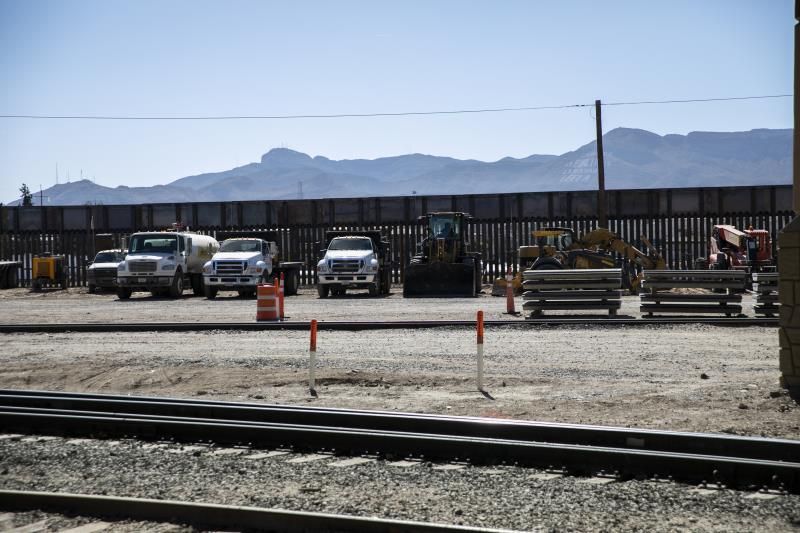 Vista de la frontera entre El Paso (Texas) y Juárez, en México