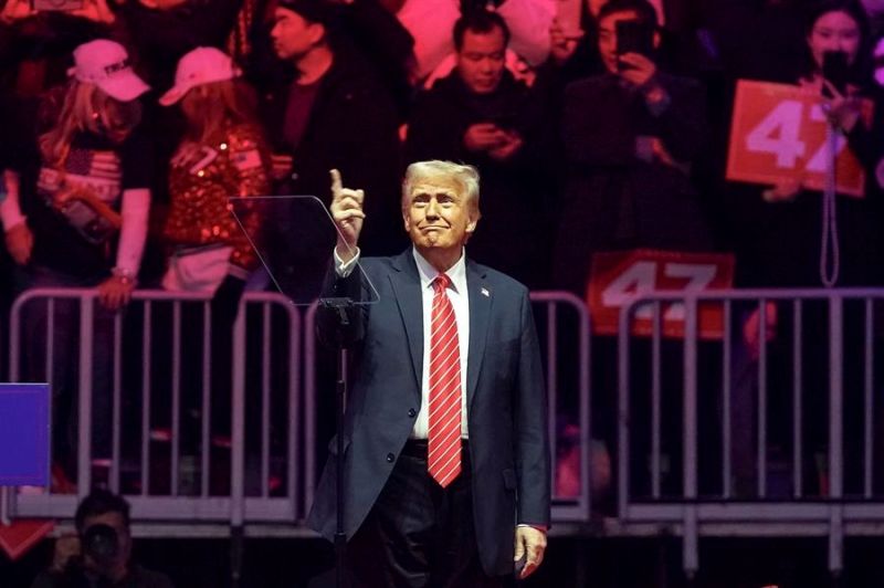 El presidente electo de EE.UU., Donald Trump, durante un mitin en Washington, el 19 de enero de 2025. EFE/EPA/WILL OLIVER 01200125