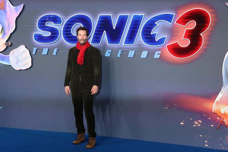 Keanu Reeves en el estreno de Sonic 3 en Londres el 10 de diciembre de 2024. EFE/EPA/ANDY RAIN