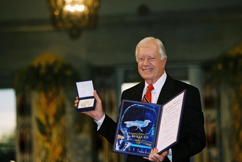 Fotografía cedida del expresidente de Estados Unidos Jimmy Carter. EFE/ Fundación Carter 01301224