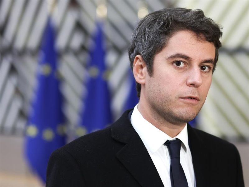 Foto de archivo del actual ministro de Educación de Francia, Gabriel Attal, nombrado primer ministro por el presidente del país, Emmanuel Macron. EFE/EPA/OLIVIER HOSLET 01 090124