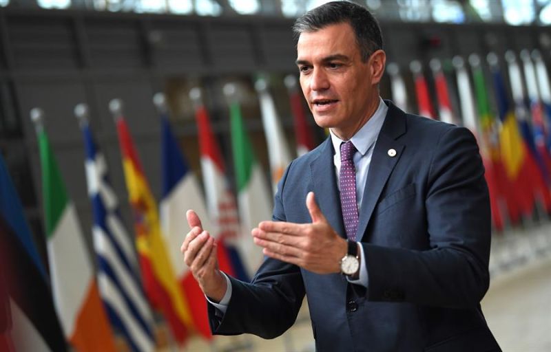 El presidente de Gobierno, Pedro Sánchez,a su llegada a la primera jornada del Consejo Europeo que se celebra en Bruselas.