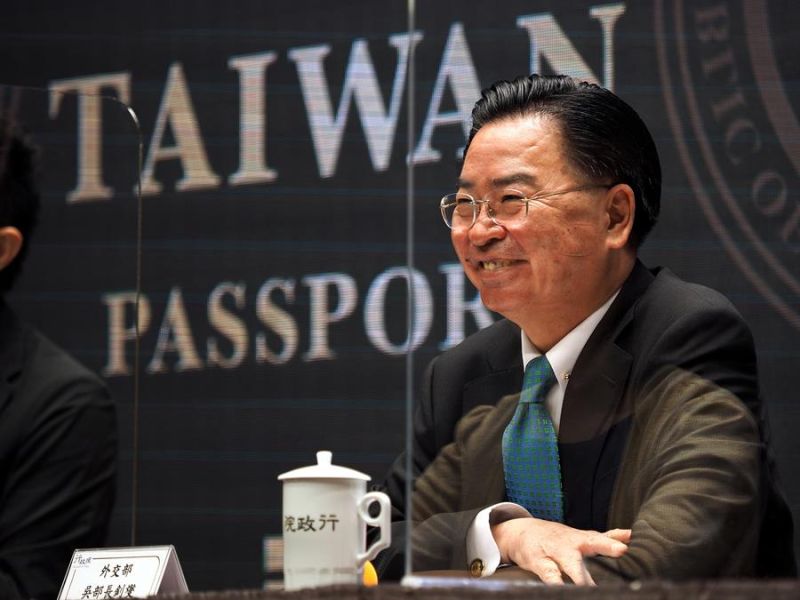 Imagen de archivo del actual ministro de Asuntos Exteriores de Taiwan, Joseph Wu, incluido en la lista de separatistas taiwaneses elaborada por el gobierno chino. 01 160822