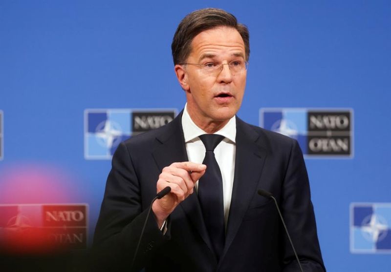 El secretario general de la OTAN, Mark Rutte. EFE/Olivier Hoslet 01280225