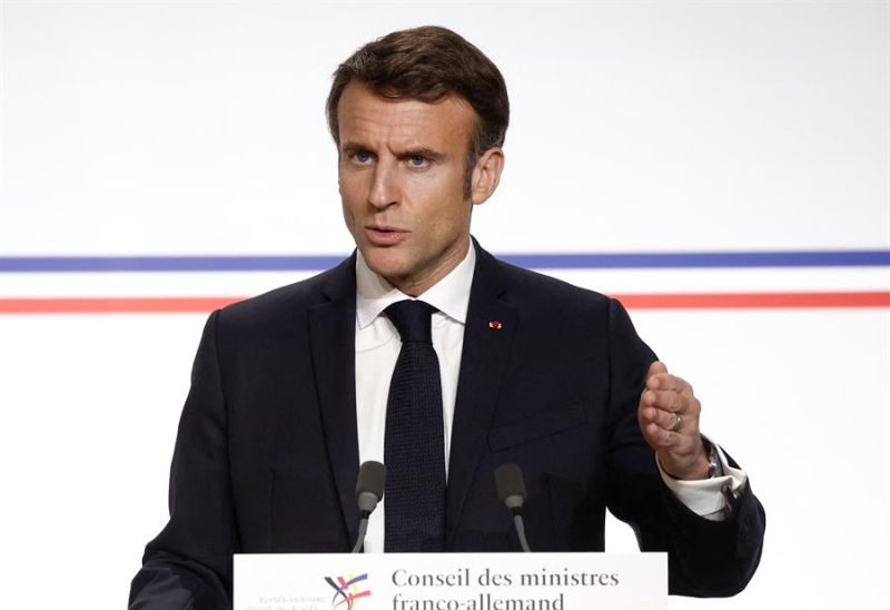 Imagen de Archivo del presidente francés, Emmanuel Macron.01 030223