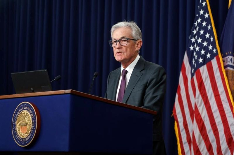 El presidente de la Junta de la Reserva Federal de Estados Unidos, Jerome Powell, habla durante una conferencia de prensa en la Reserva Federal en Washington, DC, Estados Unidos, el 29 de enero de 2025. EFE/EPA/Will Oliver 01290125