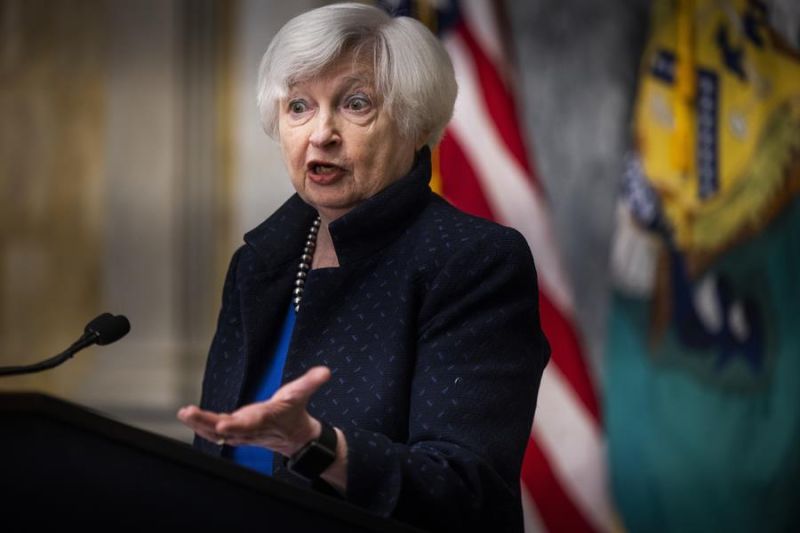 Fotografía de archivo de la secretaria del Tesoro de Estados Unidos, Janet Yellen. EFE/EPA/JIM LO SCALZO 01 200423