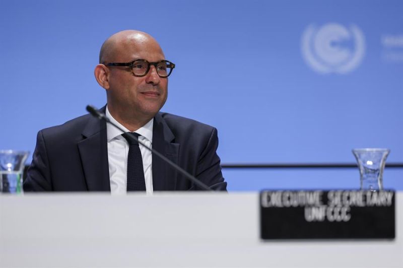 Fotografía de archivo del secretario ejecutivo de la ONU para el Cambio Climático, Simon Stiell, EFE/EPA/CHRISTOPHER NEUNDORF 01 170724