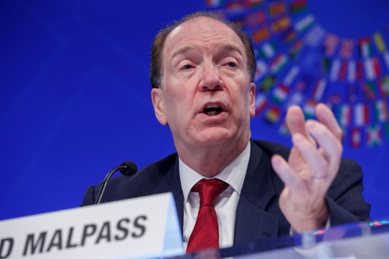 En la imagen, el presidente del Banco Mundial, David Malpass.