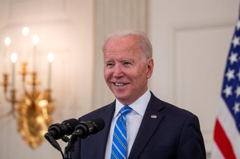 El presidente de EE.UU., Joe Biden, da unas declaraciones a la prensa este 19 de julio de 2021 en la Casa Blanca.