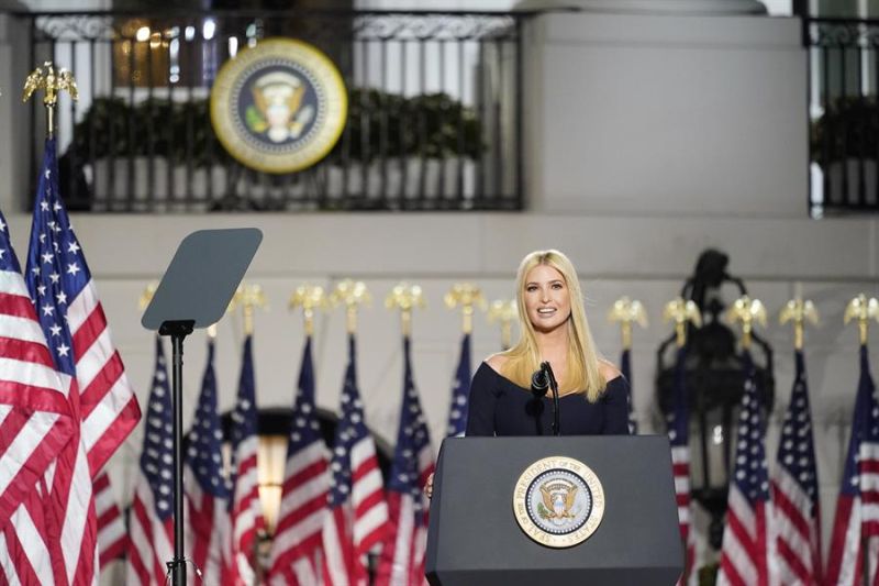 En la imagen, Ivanka Trump, la hija mayor del expresidente Donald Trump. 