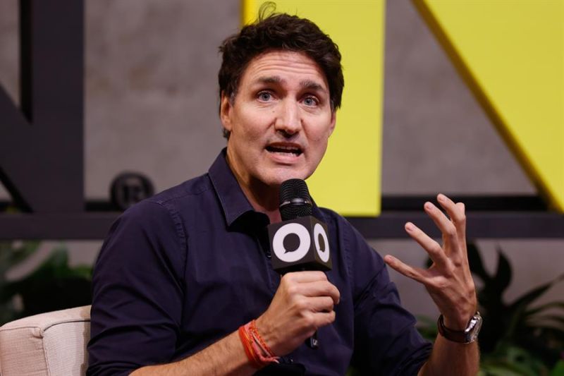 Fotografía del primer ministro de Canadá, Justin Trudeau. EFE/ André Coelho