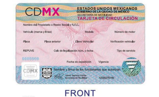 Nueva Tarjeta De Circulación Del Estado De México