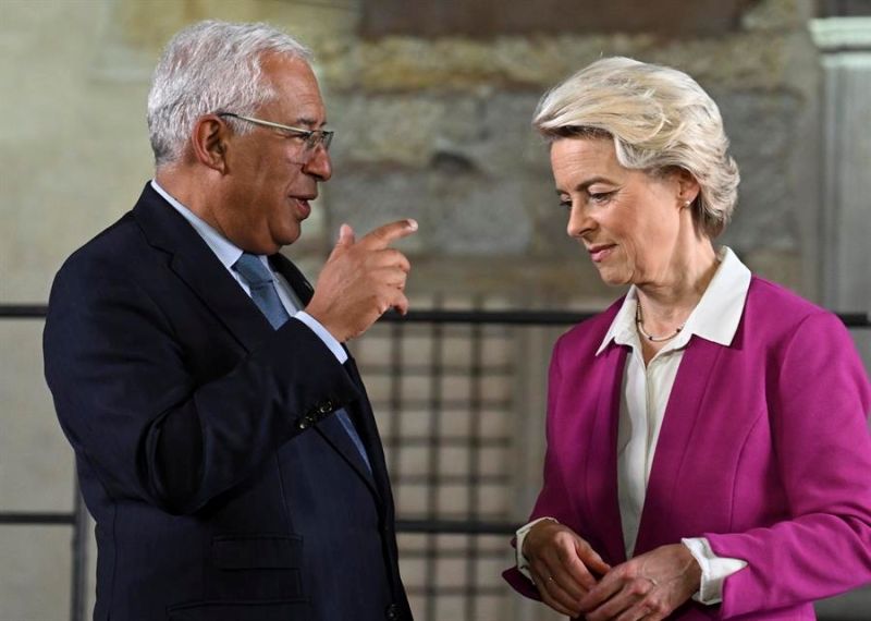 Antonio Costa y Ursula von der Leyen. EFE/EPA/FILIP SINGER 01190325