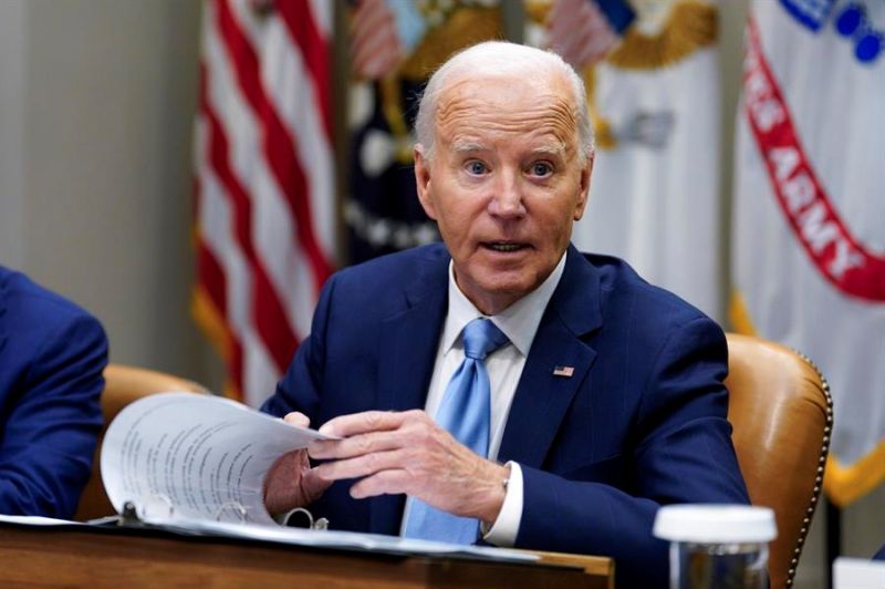 Fotografía del presidente de Estados Unidos, Joe Biden. EFE/Yuri Gripas 01031024