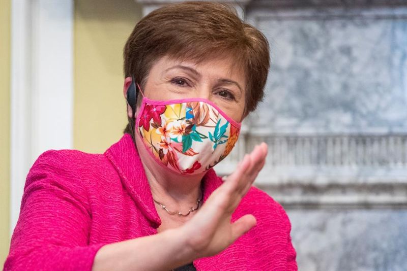 En la imagen, la directora gerente del Fondo Monetario Internacional (FMI), Kristalina Georgieva. 