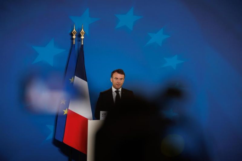 Imagen de archivo del presidente francés, Emmanuel Macron. EFE/EPA/OLIVIER MATTHYS 01 020124